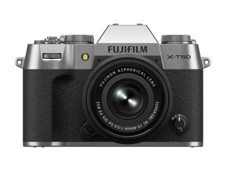 FUJIFILM X-T50 Mirrorless Camera with 15-45mm f 3.5-5.6 Lens (Silver) Discount