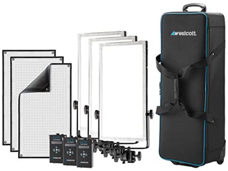 Westcott Peter Hurley Flex Cine Daylight 3-Light Kit (1 x 2 ) Hot on Sale