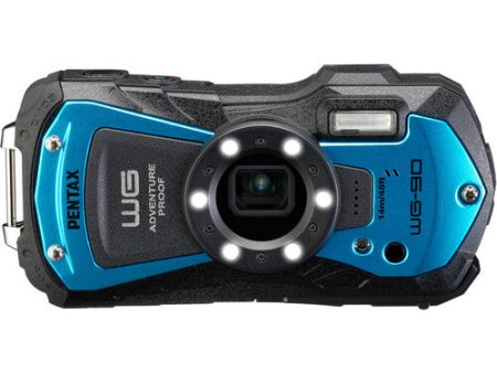 Ricoh Pentax WG-90 Digital Camera (Blue) Hot on Sale