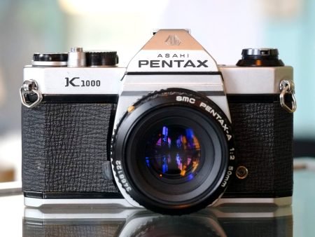 Pentax K1000 with Pentax-A 50mm f2 For Sale