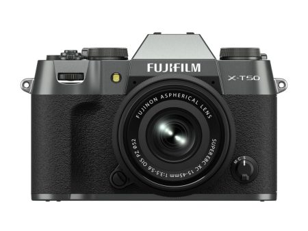 FUJIFILM X-T50 Mirrorless Camera with 15-45mm f 3.5-5.6 Lens (Charcoal Silver) Online Hot Sale