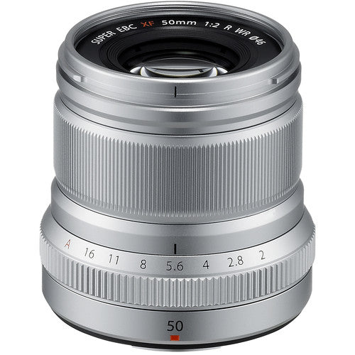 Fujifilm XF 50mm f 2 R WR Lens (Silver) For Sale