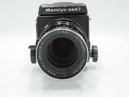 Mamiya RB67 Pro Waist Level Viewfinder with 180mm F4.5 Lens and Motorized Film Back *USED* Online Sale