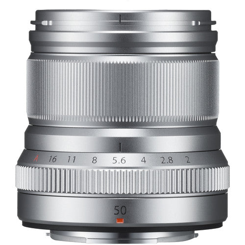 Fujifilm XF 50mm f 2 R WR Lens (Silver) For Sale