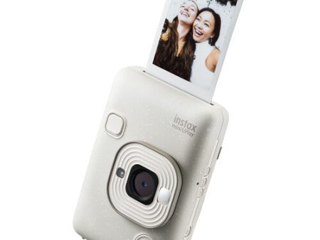 FUJIFILM INSTAX MINI Liplay Hybrid Instant Camera (Misty White) Fashion