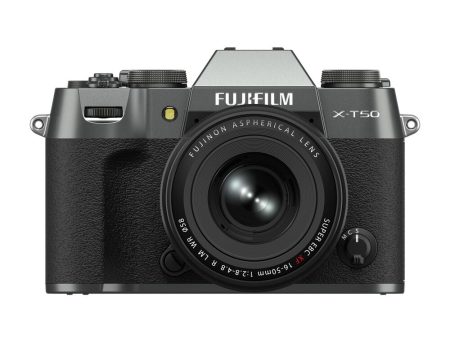 FUJIFILM X-T50 Mirrorless Camera with XF 16-50mm f 2.8-4.8 Lens (Charcoal Silver) Hot on Sale