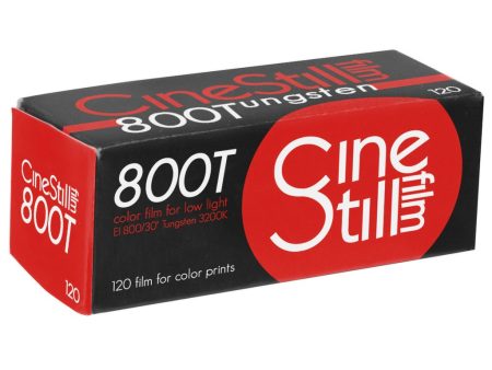 Cinestill 800T Tungsten C-41 Color Negative Film, 120 Film Hot on Sale