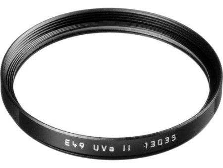 Leica E49 UVa II Filter (Black) on Sale